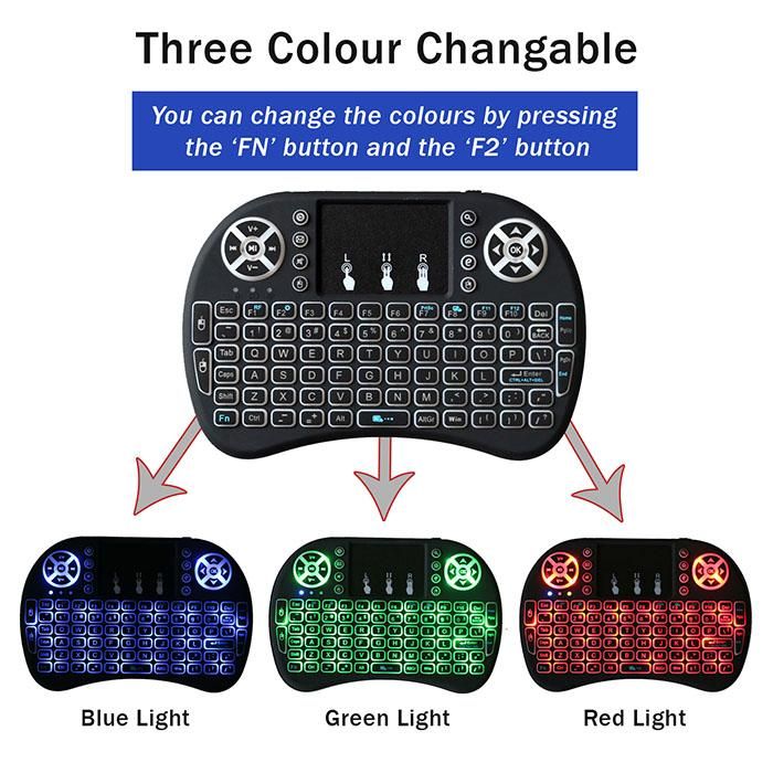i8-B Mini Keyboard With Touchpad Mouse - Fly Air Mouse for Android TV Box / Smart TV Box latest Newest Version