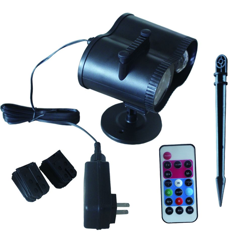 Christmas Projector Lamp Double Tube Watermark Lamp Waterproof Party Light
