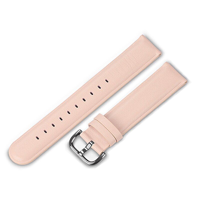 UTHAI P22 20mm  leather watchband For Samsung Galaxy Watch Active 2 Smart Watch 40mm 44mm strap 20mm Band Width watchband