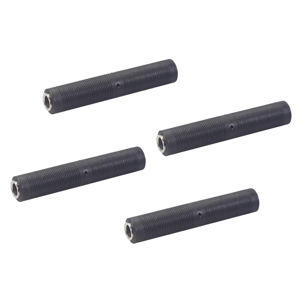 4pcs Guitar Audio Cable Connector 1/4in Female to Female Connector