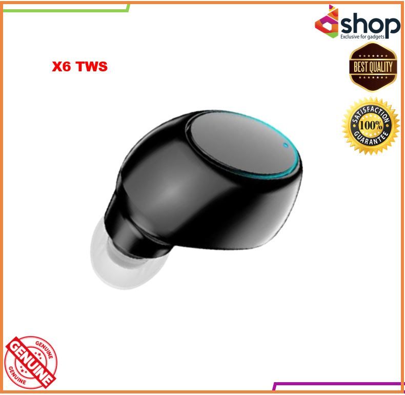 X6 TWS Mini Bluetooth 5.0 Earphone Sport Gaming Headset With Mic Wireless Headphones Handsfree Stereo Earbuds For All Phone - Bluetooth Headphone