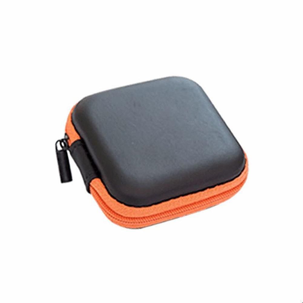 Mini Square EVA Carry Case Box Headset Earphone Earbud Cable Storage Pouch Bag