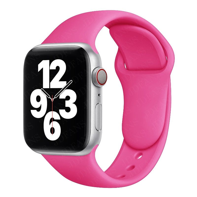 Silicone band For Apple Watch strap 44mm 40mm 42mm 38mm 40 44 42 mm smartwatch watchband correa bracelet iWatch 3 4 5 6 se strap