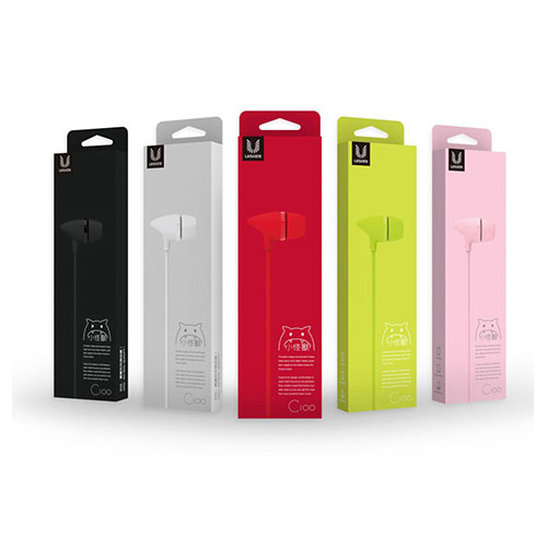 UiiSii C100 Super Bass Stereo In EarPhone with Mic (MultiColor)