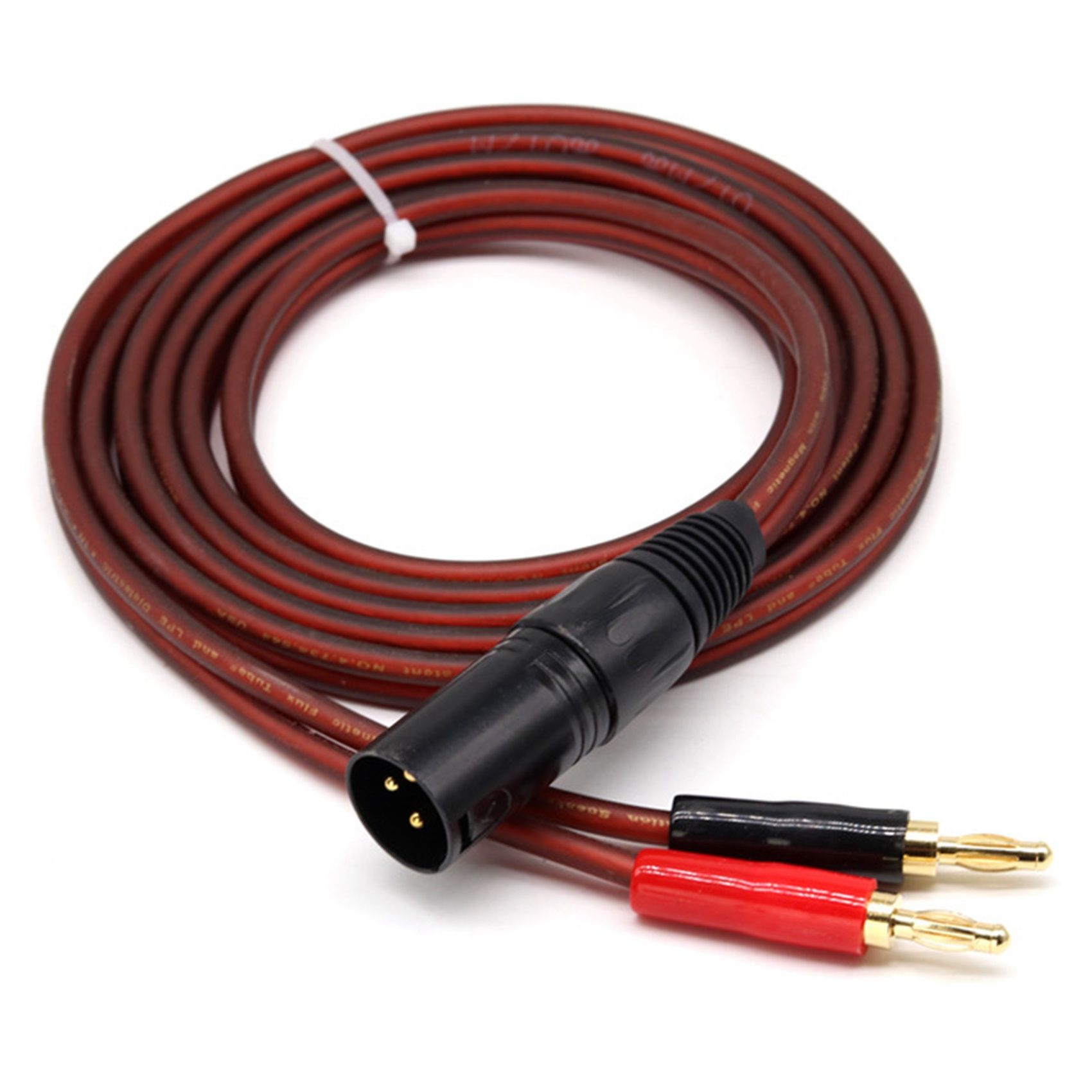 XLR to Banana XLR 3 Pin Female to Dual Banana Plugs Audio Cable, HiFi
