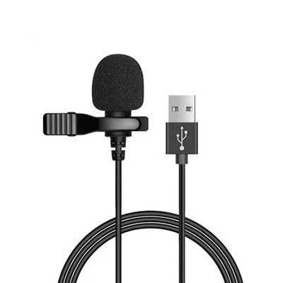 Omnidirectional Metal Microphone 3.5mm Jack Lavalier Tie Clip Microphone Mini Audio Mic For Computer   3.5mm