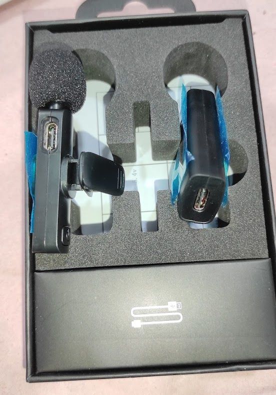 Wireless Microphone Record Microphone k35 2.4Ghz Smart Noise Cancelling Mini Portable Lavalier Mic on Live Streaming For Android Mobile 3.5mm Male port  4 pole
