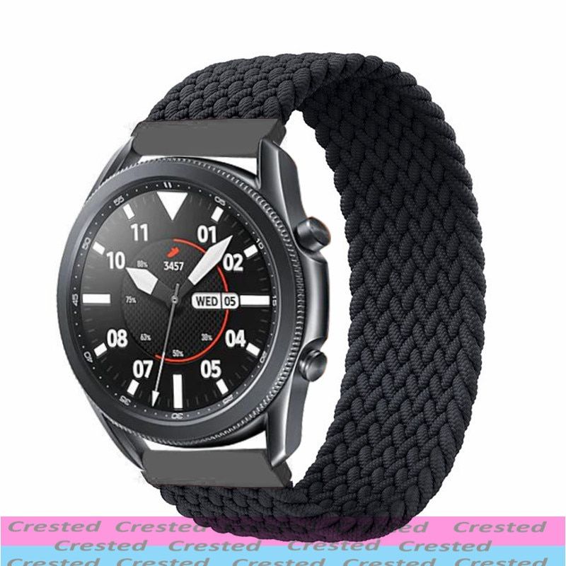 20mm/22mm Braided Solo Loop Band for Samsung Galaxy watch 3/46mm/42mm/active 2/Gear S3 bracelet Huawei watch GT/2/2e/Pro strap