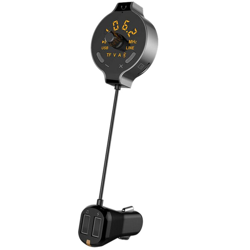 Q8S HD Multi-Function Car Bluetooth Hands-Free MP3 Player AUX Dual USB with Line