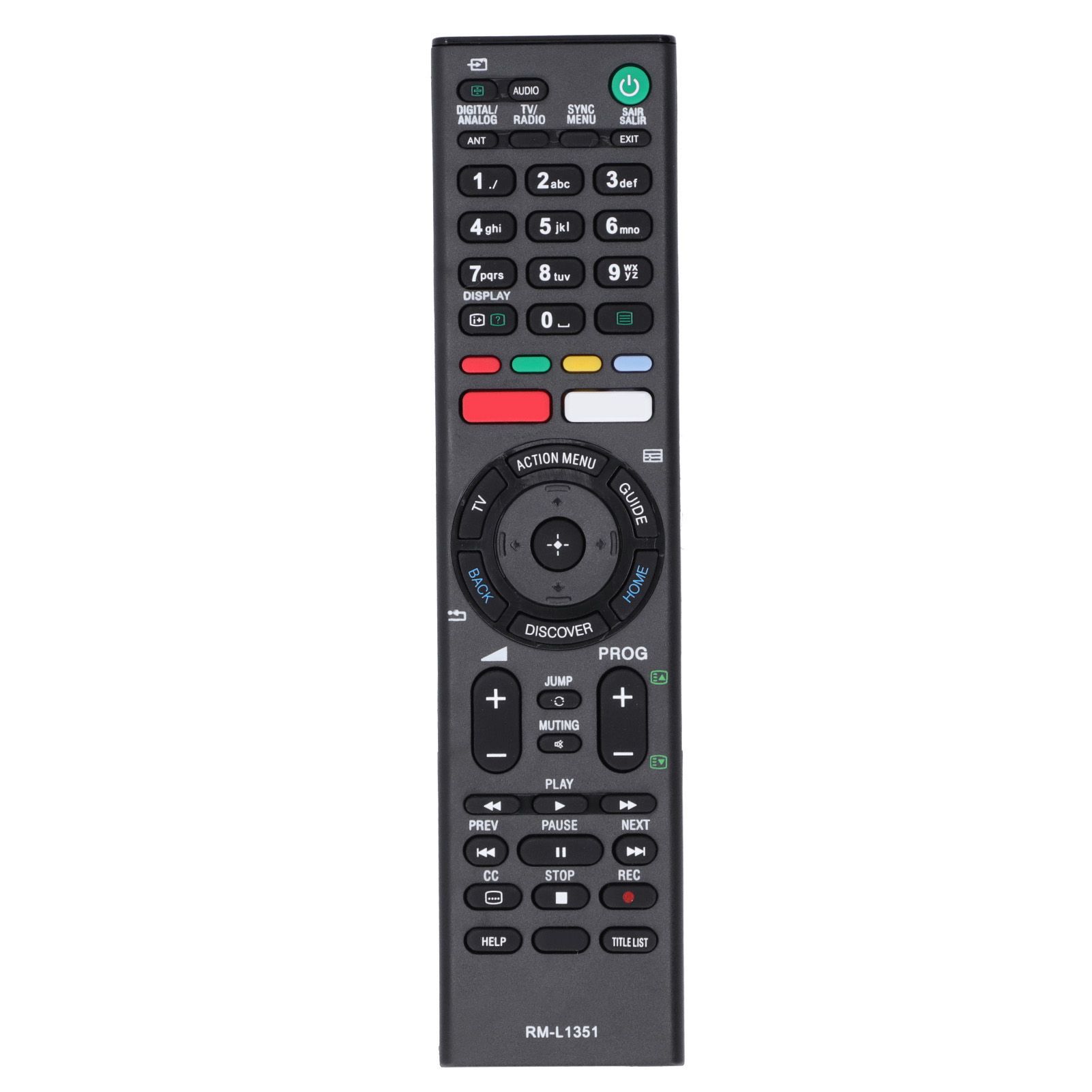 Himeng La RM-L1351 Remote Control Replacement Silicone Button Fit for SONY 4K HDR Ultra High Definition TV