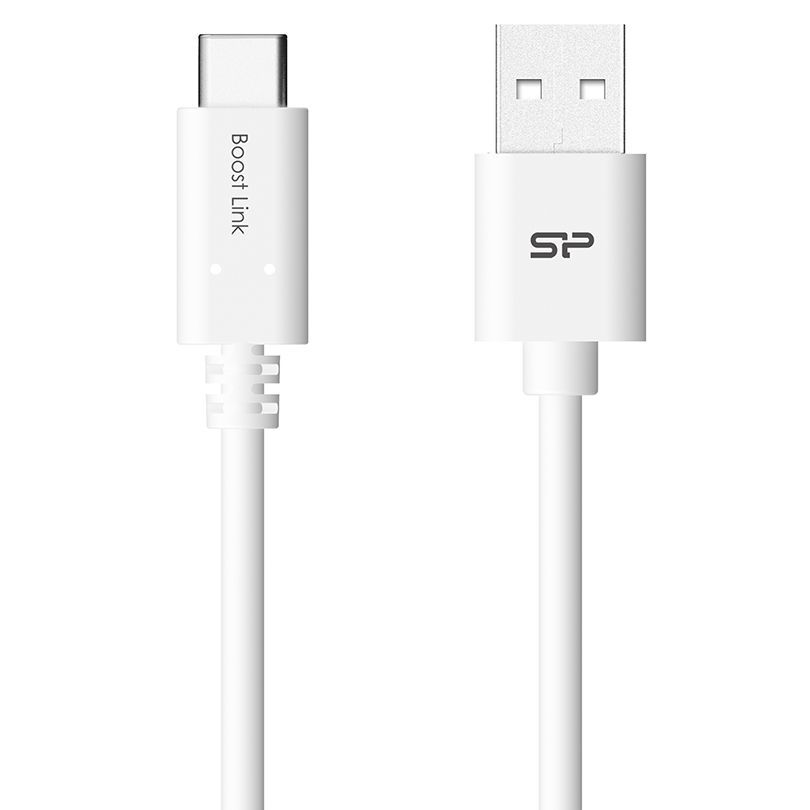 Silicon Power Mobile Charging Cable SP1M0ASYLK10AC1W 1M,A to C Cable,LK10AC,PVC,White