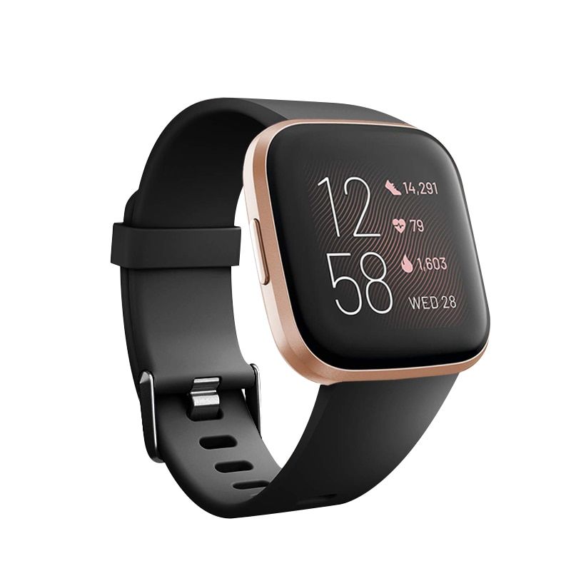For Fitbit Versa/Versa 2 lite Watch Bands Fitness Strap With Metal Buckle for Fitbit Versa 2 Pure Color 23mm Width Wristband
