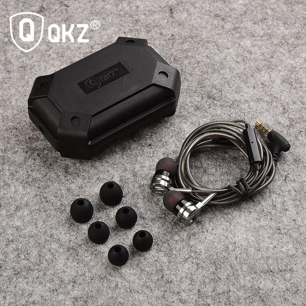 QKZ DM9 Zinc Alloy HiFi Metal In Ear Earphones with Mic