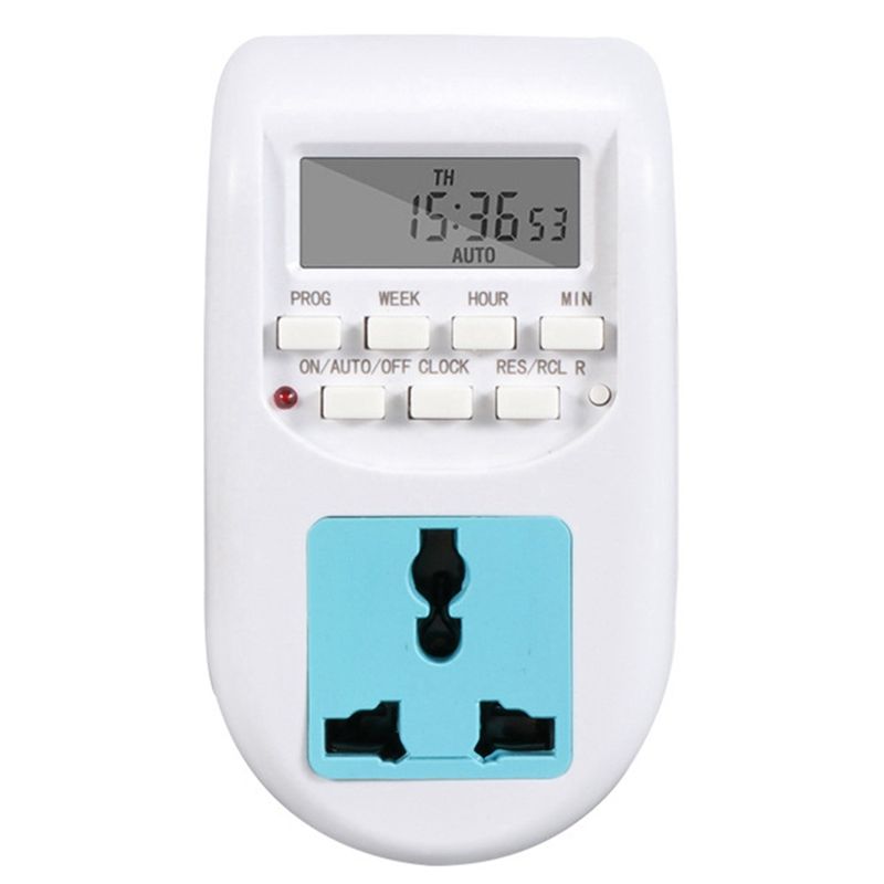 LCD Digital Programmable Timer Switch Electronic Timer Socket Household Appliances for Home Garden Devices UK Plug