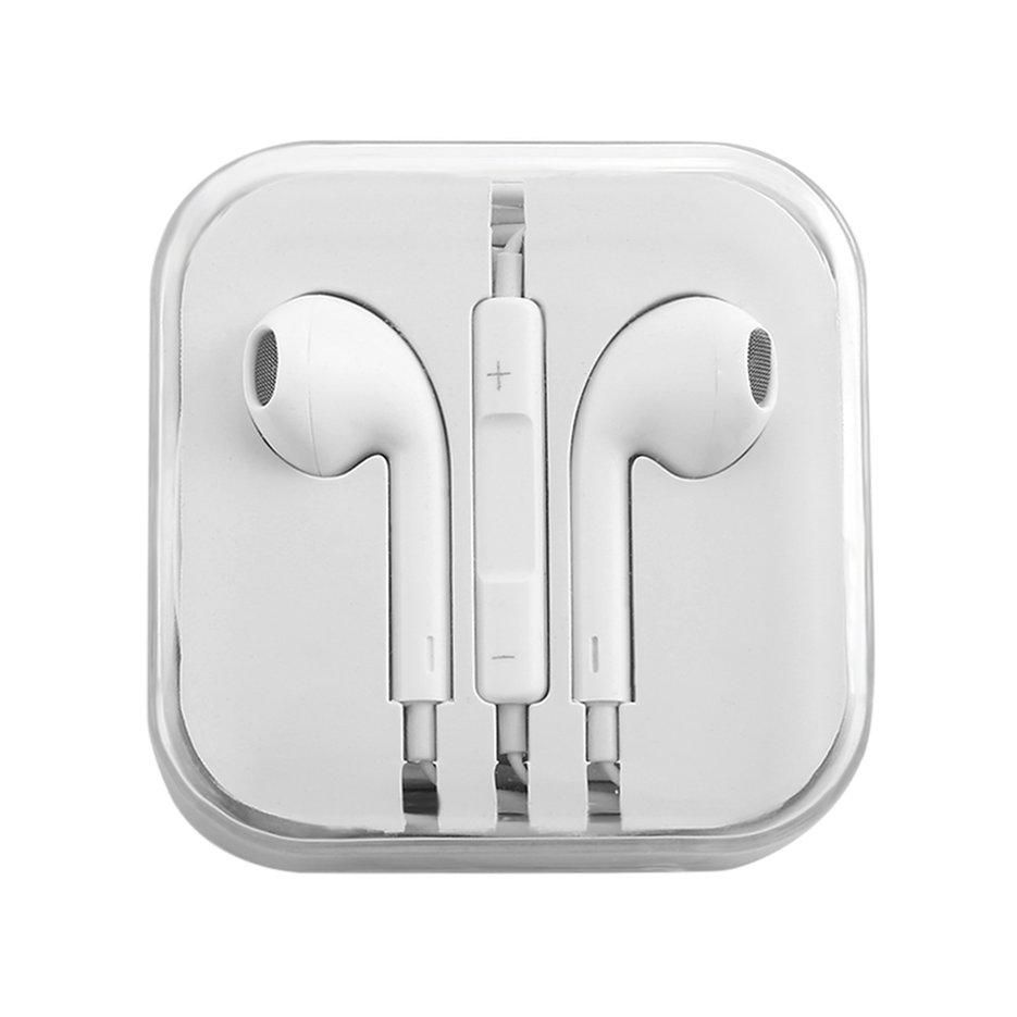 A Professional  in Box Headset Earphone Head phone with Remote & Mic for iPhone 5 white