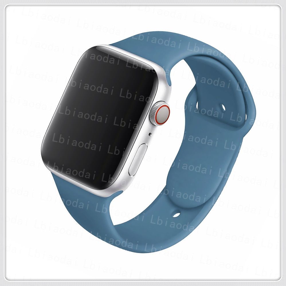 Silicone Strap Watch band 44mm 38mm Rubber Sport Wrist Belt Bracelet