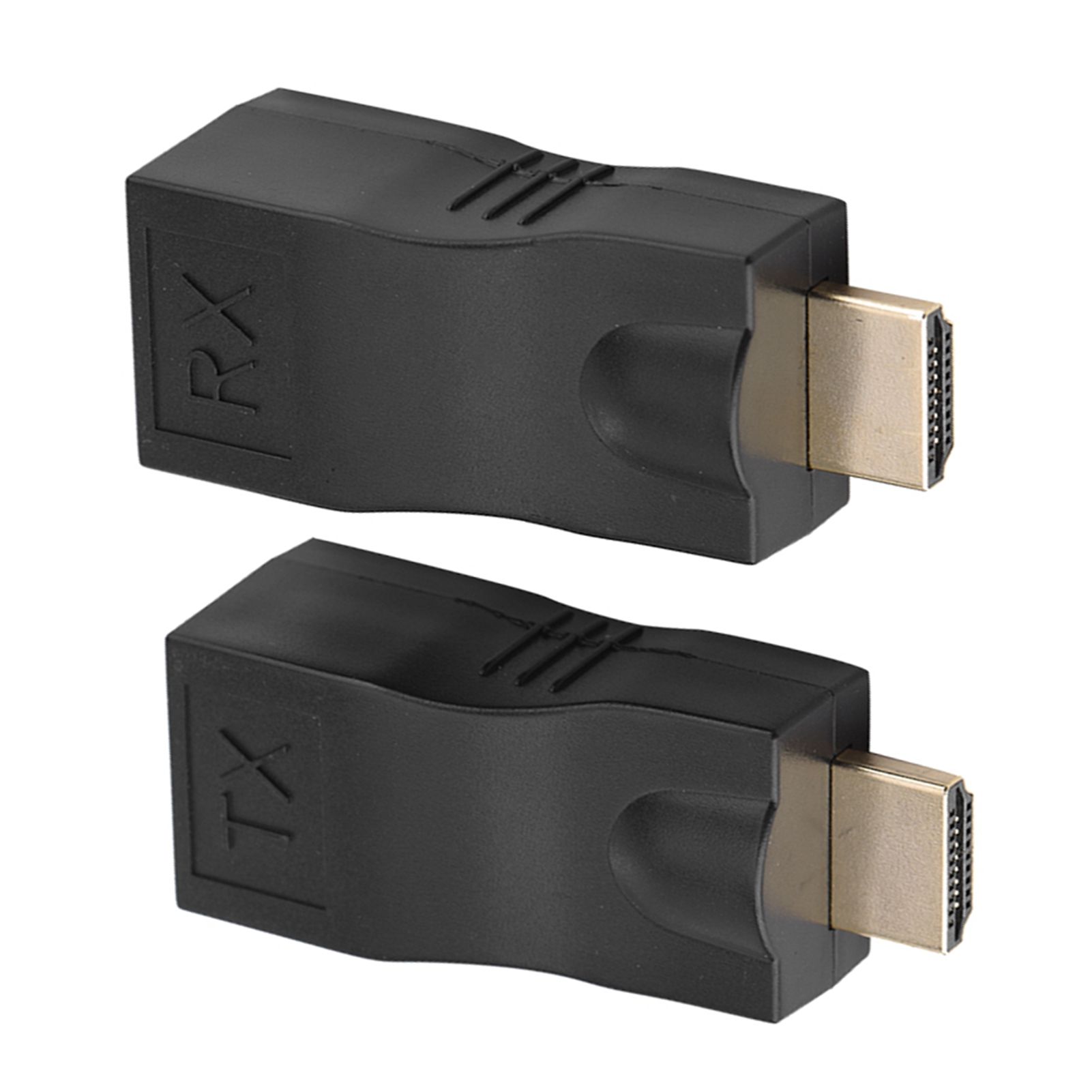 Single To RJ45 Extender ABS 4k * 2k 30M Converter Lossless 1080P Over Cat5e/6 TX
