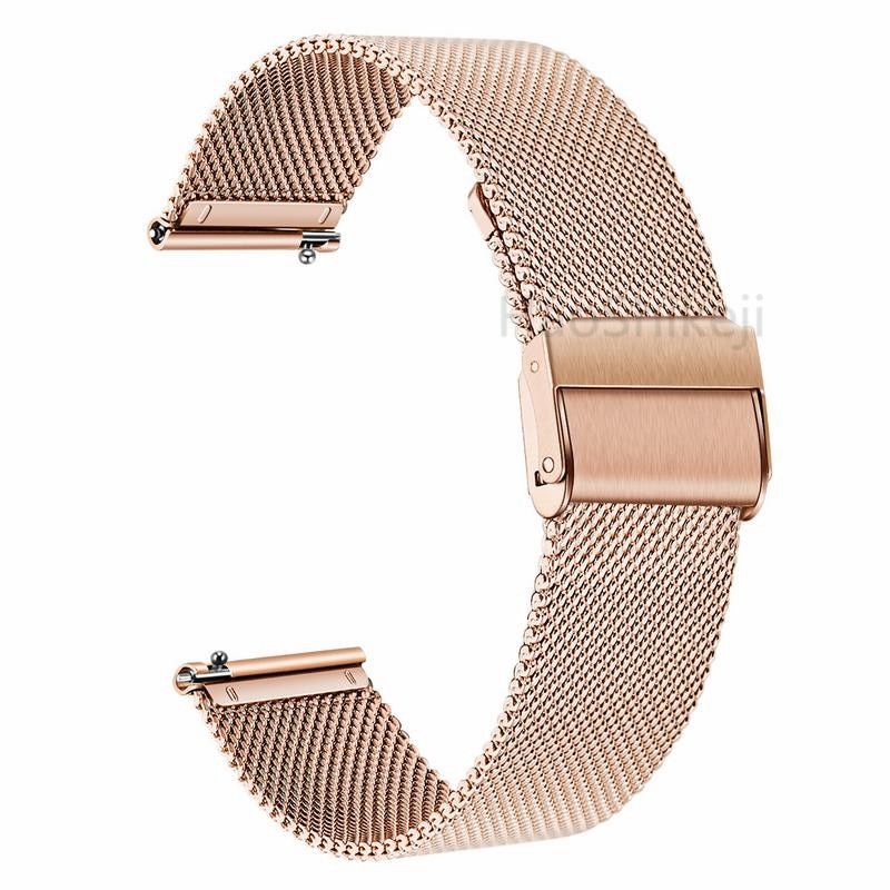 20mm Milanese Loop Stainless Steel Strap Bands for Samsung Galaxy 42mm/Gear S2/Gear Sport Bracelet for Samsung active 2 44/40mm
