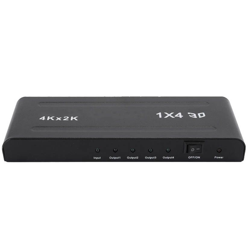 4 Port HDMI Splitter 1 in Out Amplifier Repeater 4K*2K Ultra Full HD 3D 1080P Switch Box