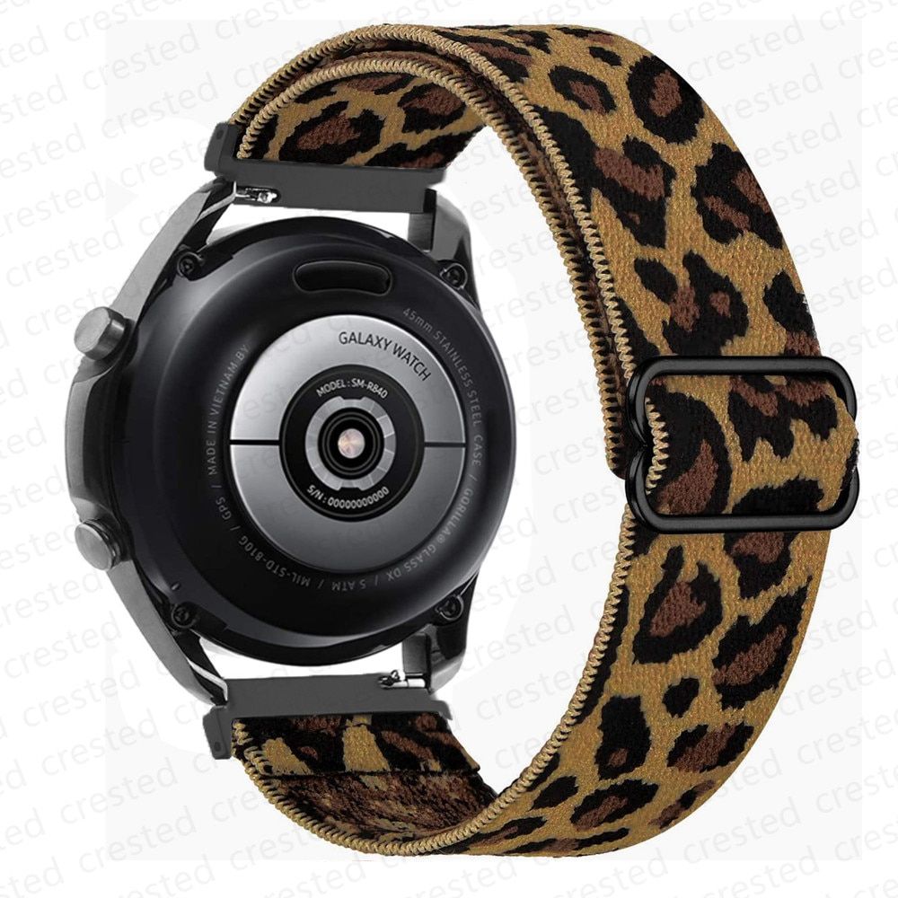20mm/22mm strap For Samsung Galaxy watch 3/Active 2/46mm/42mm/ Gear S3 Adjustable Elastic Nylon bracelet Huawei GT/2/2E/Pro band