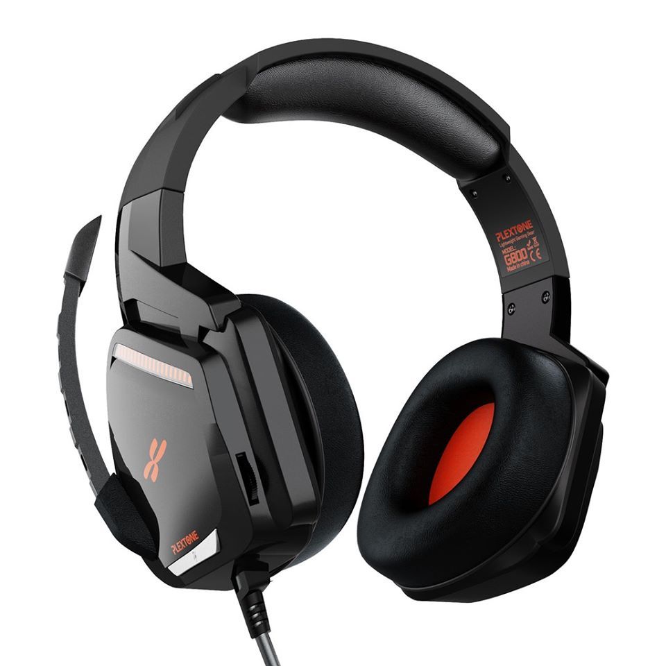 PLEXTON G800 Gaming Headset Headphones Over-Ear Lightweight headsets with mic for PS4 PC Mobile Phone Headsets Gamer
