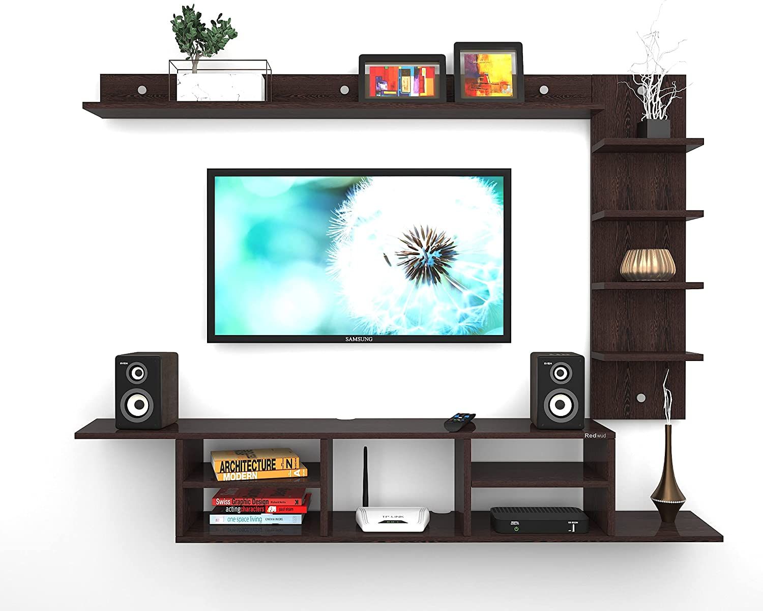 Wal ,mount tv stand, wall hanging tv shelf,  TV Entertainment Unit, TV Cabinet with Wall Shelves, Wall Mounted TV Unit, TV Cabinet with Shelf