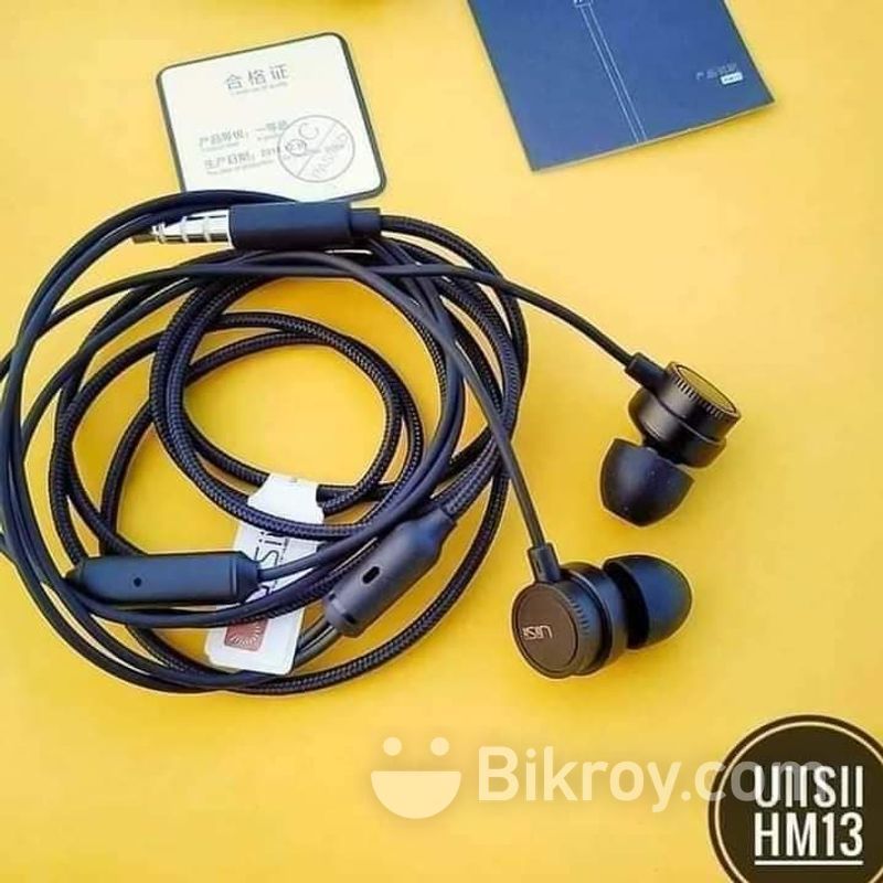 Uiisii HM 13 In Ear Wired Earphone - Black
