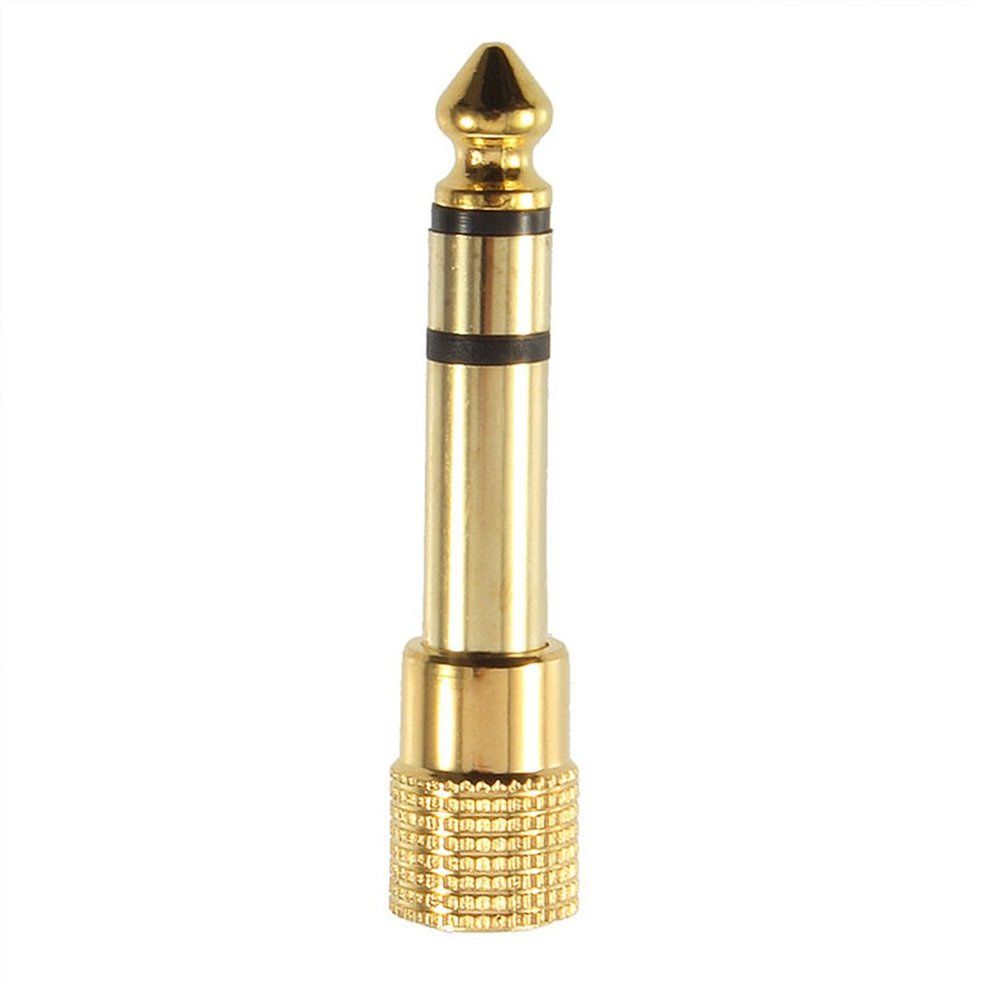 1/8" 3.5mm Female to 1/4" 6.5mm male Stereo Headphone Microphone Plug