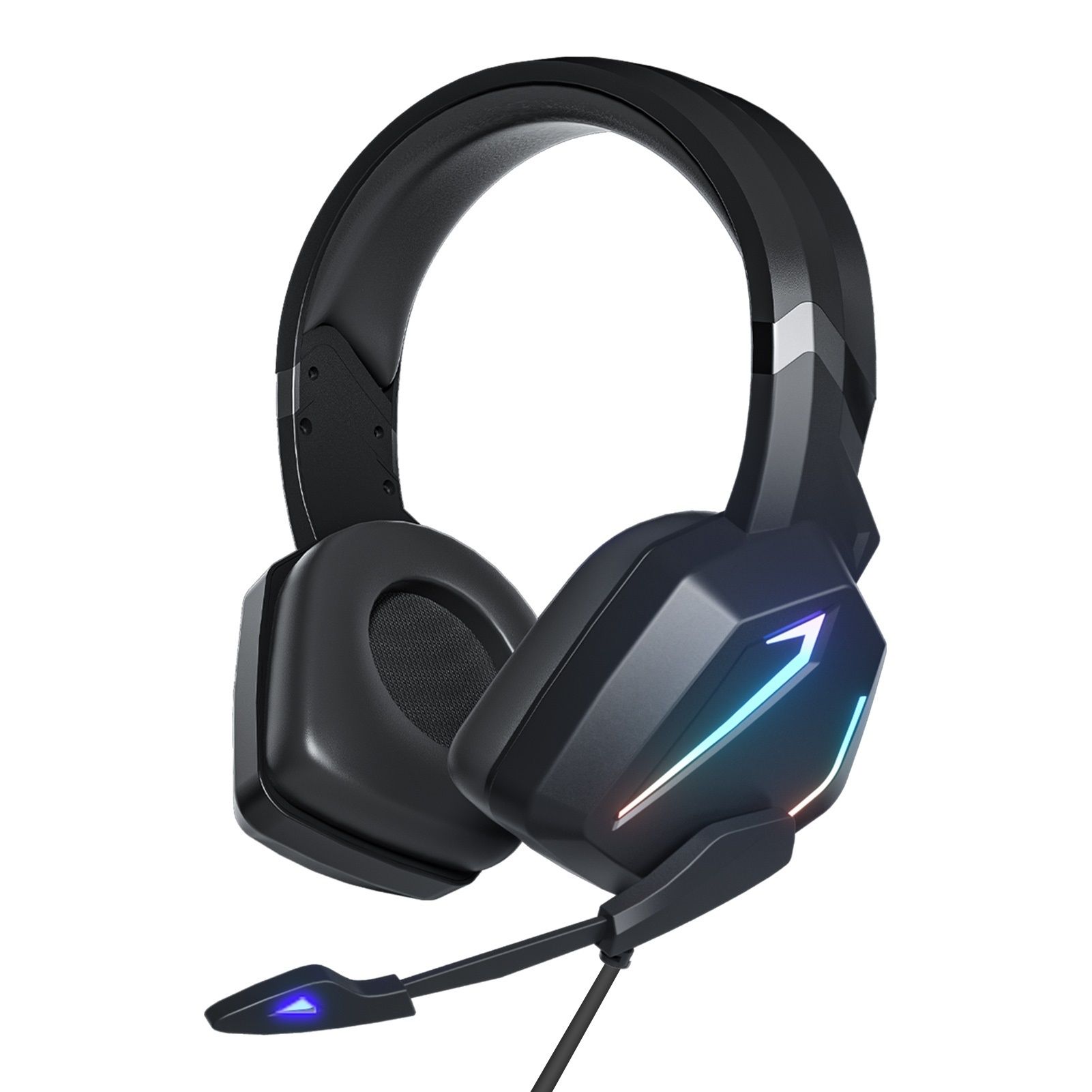 Gaming Headphone Dynamic RGB Desktop Headset withcrophone