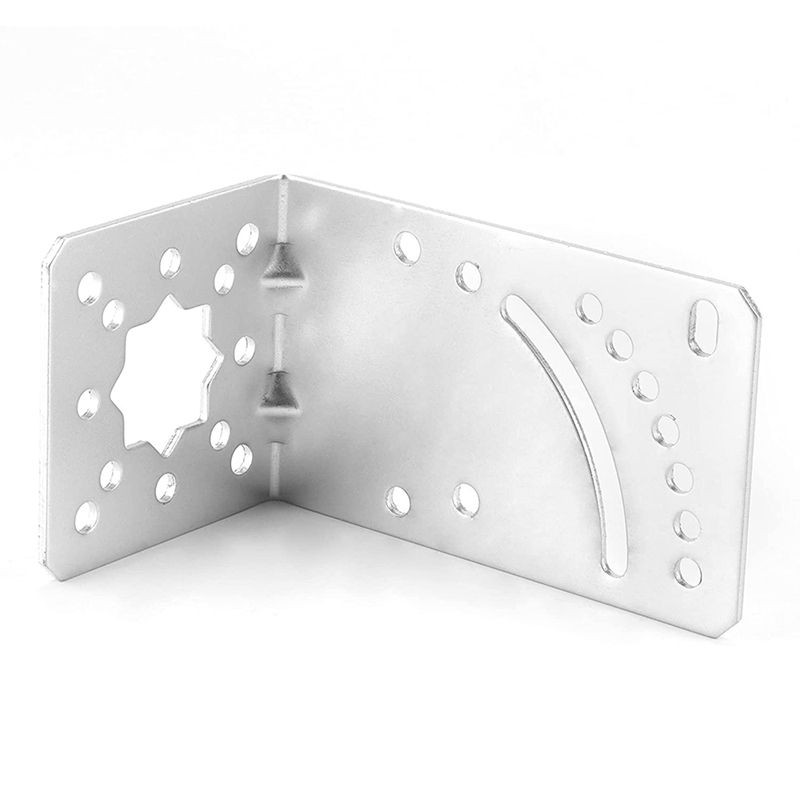 Pole Mount Bracket L Mounting Bracket to Wall Hardware Accessories for LPDA Yagi Outdoor Antenna with U-Bolt