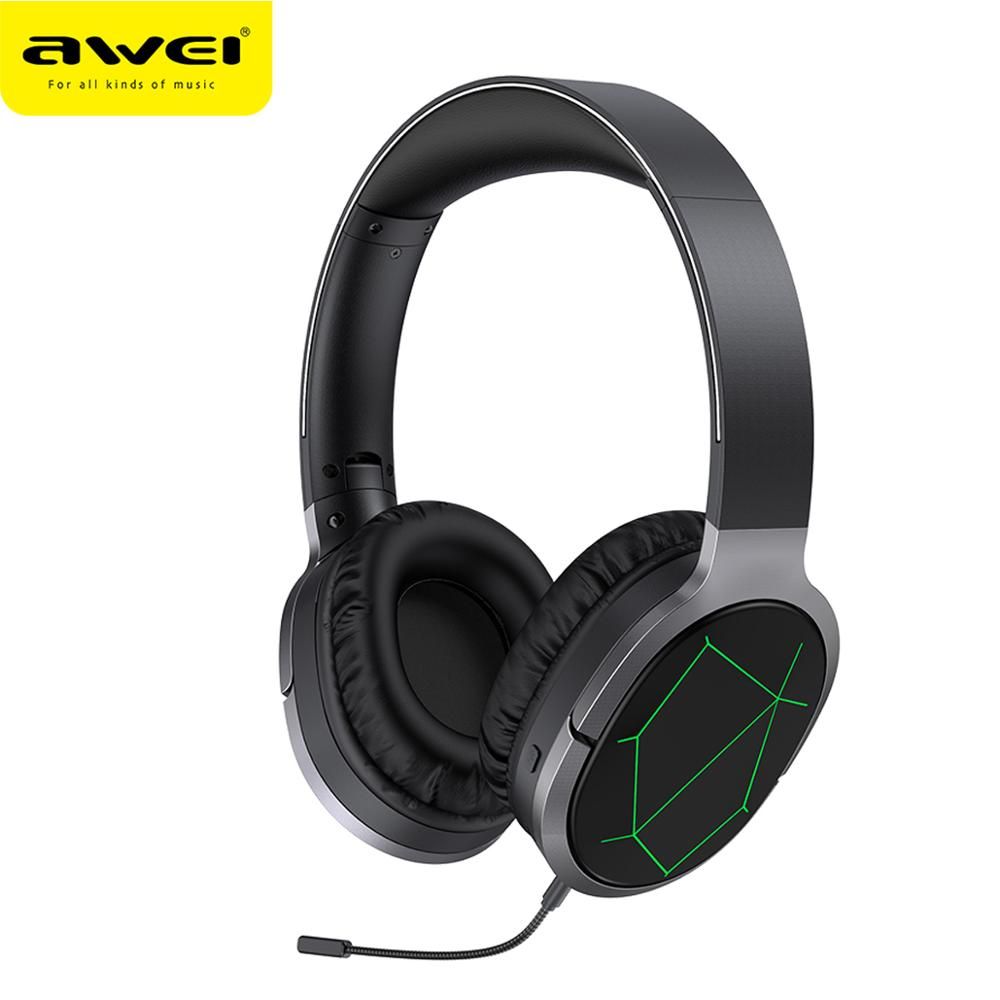 AWEI A799BL PUBG Call of Duty Mobile Free Fire Mobile Legend Foldable Gaming Wireless Headphone Over-Ear Gaming Headset with Mic