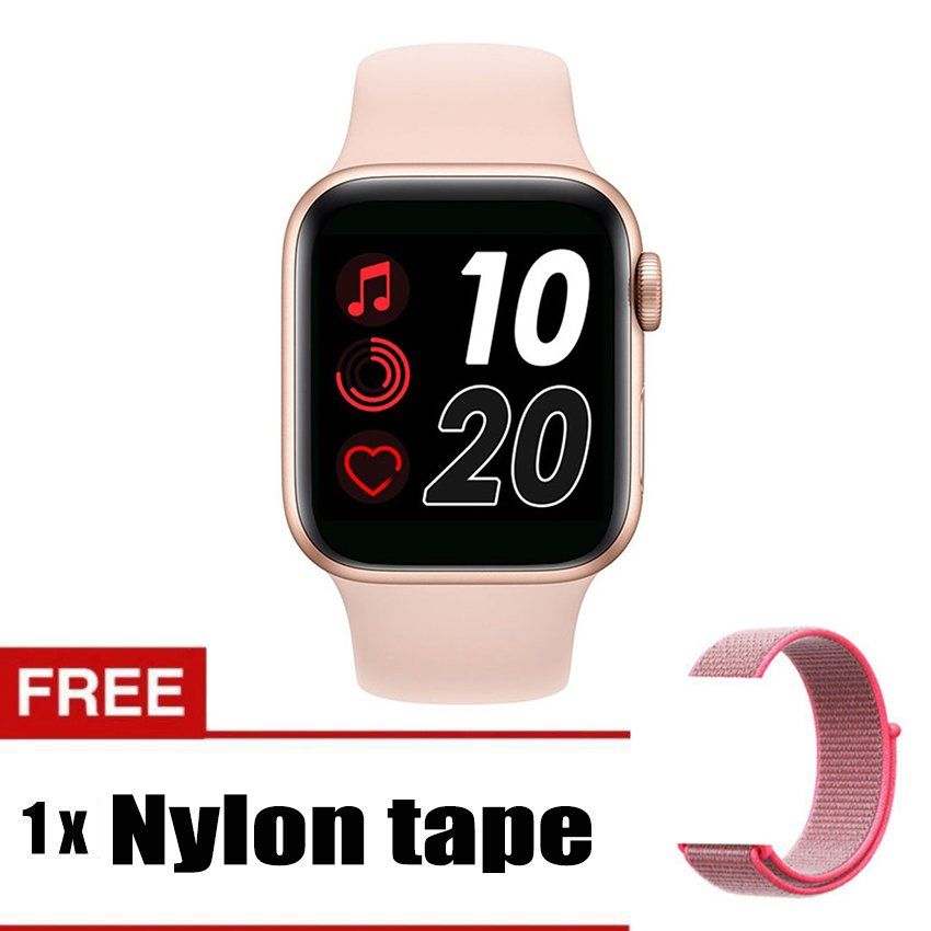 T500 Watch Series 5 Smartwatch 1.54 Touch Screen Heart Rate Blood Pressure Monitor Sport Bluetooth Call Smart Watch For Women Students Adult Bracelet 44mm Smart Wristwatch For IOS And Android