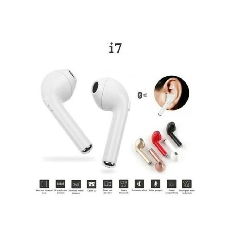 I7 Single Ear wireless Music Earphone - Bluetooth Headphone
