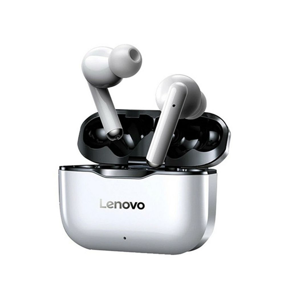 Lenovo LivePods LP1 TWS True Wireless Bluetooth 5.0 Earbuds - Black/White