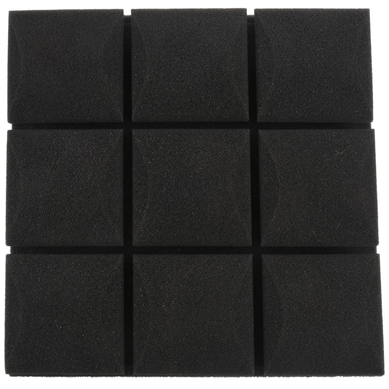 25X25X5cm Wallpaper Sticker Practical Acoustic Foam Panel Sound Stop Absorption Sponge Studio Ktv Living Room Bar Soundproof Solid Sponge 3D Wall Sticker
