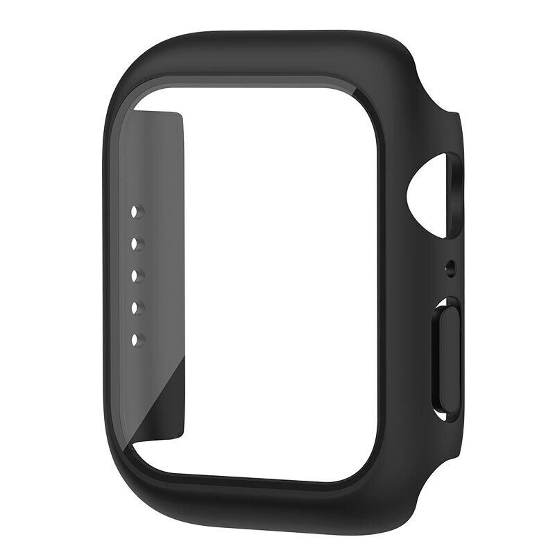 Protective Tempered Glass Cover for Apple Watch 7 Case 41mm 45mm Hard PC Bumper Matte Case Frame i Watch series 7 41mm 45mm shell accessories