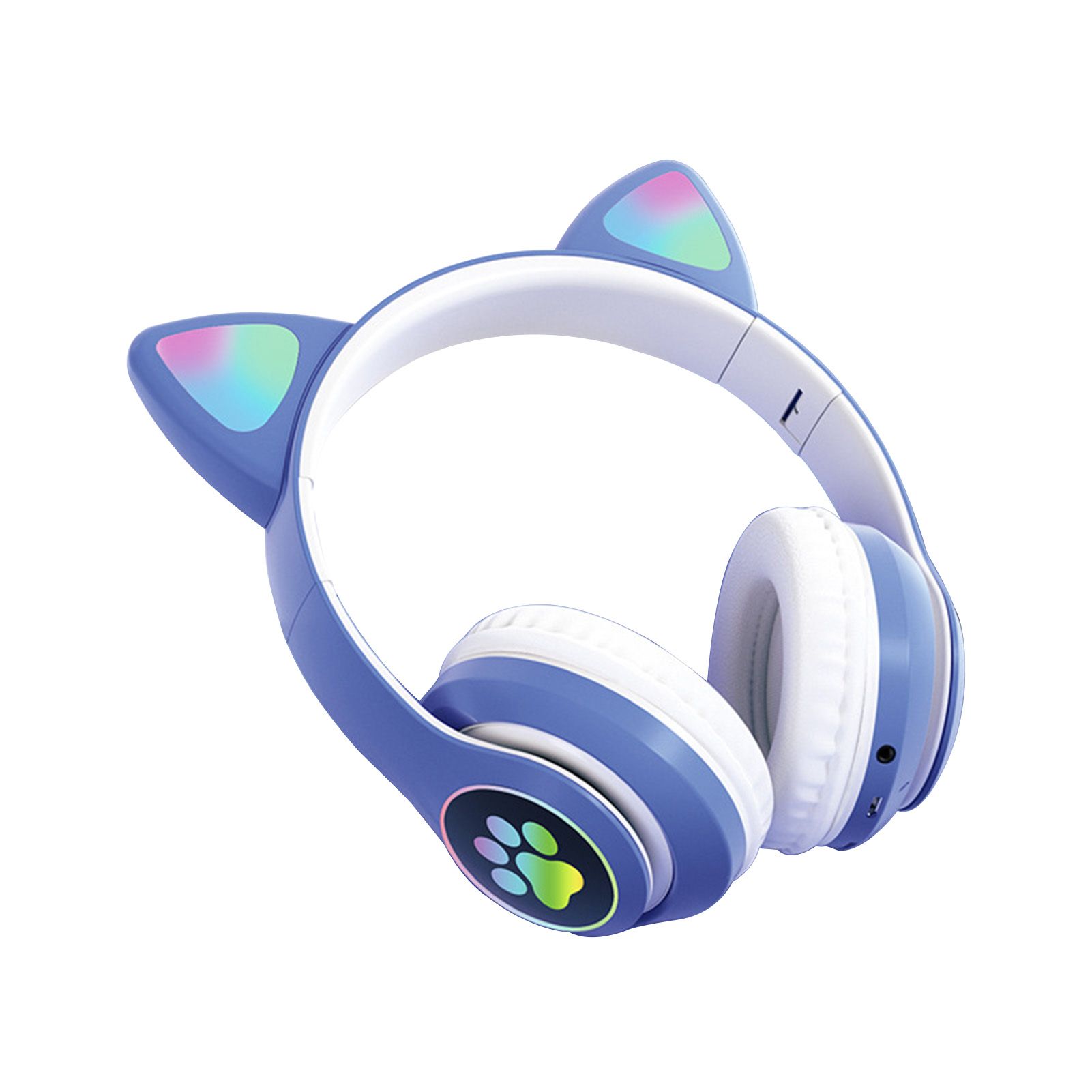 STN28 Headphone Bluetooth 5.0 Cat Ear Shape Mini Foldable Headset for Phone
