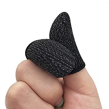 Mobile Game Controller Finger Sleeve Socks Sets (2 Pieces 1 Pair) Anti-Sweat Breathable Full Touch Screen Sensitive Shoot Aim Finger Set for PUBG and Others - Finger Sleeve