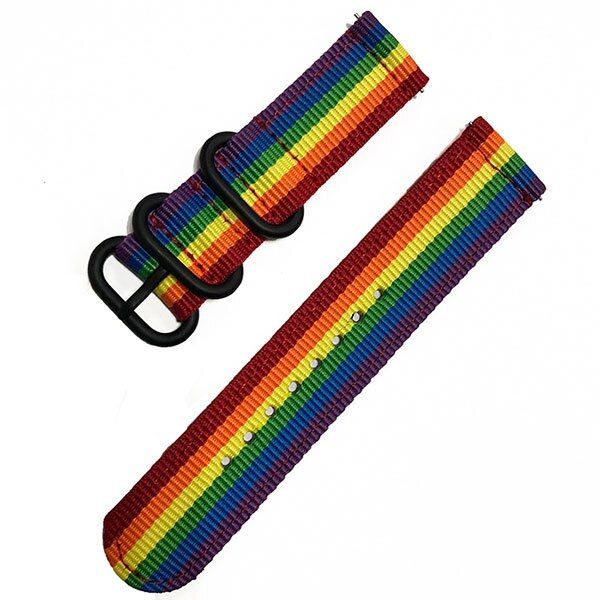 Universal 18mm 20mm 22mm 24mm Nylon Fabric Bracelet for Samsung Watch 3 41mm 45mm active 2 40mm 44mm Strap