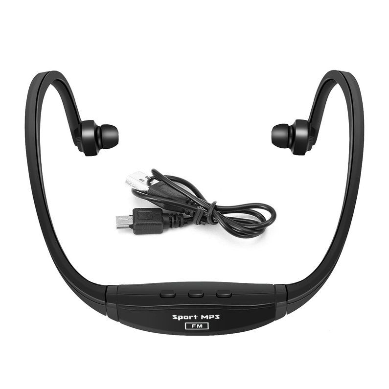 USB Sport Running MP3 Music Player Headset Headphone Earphone TF Slot