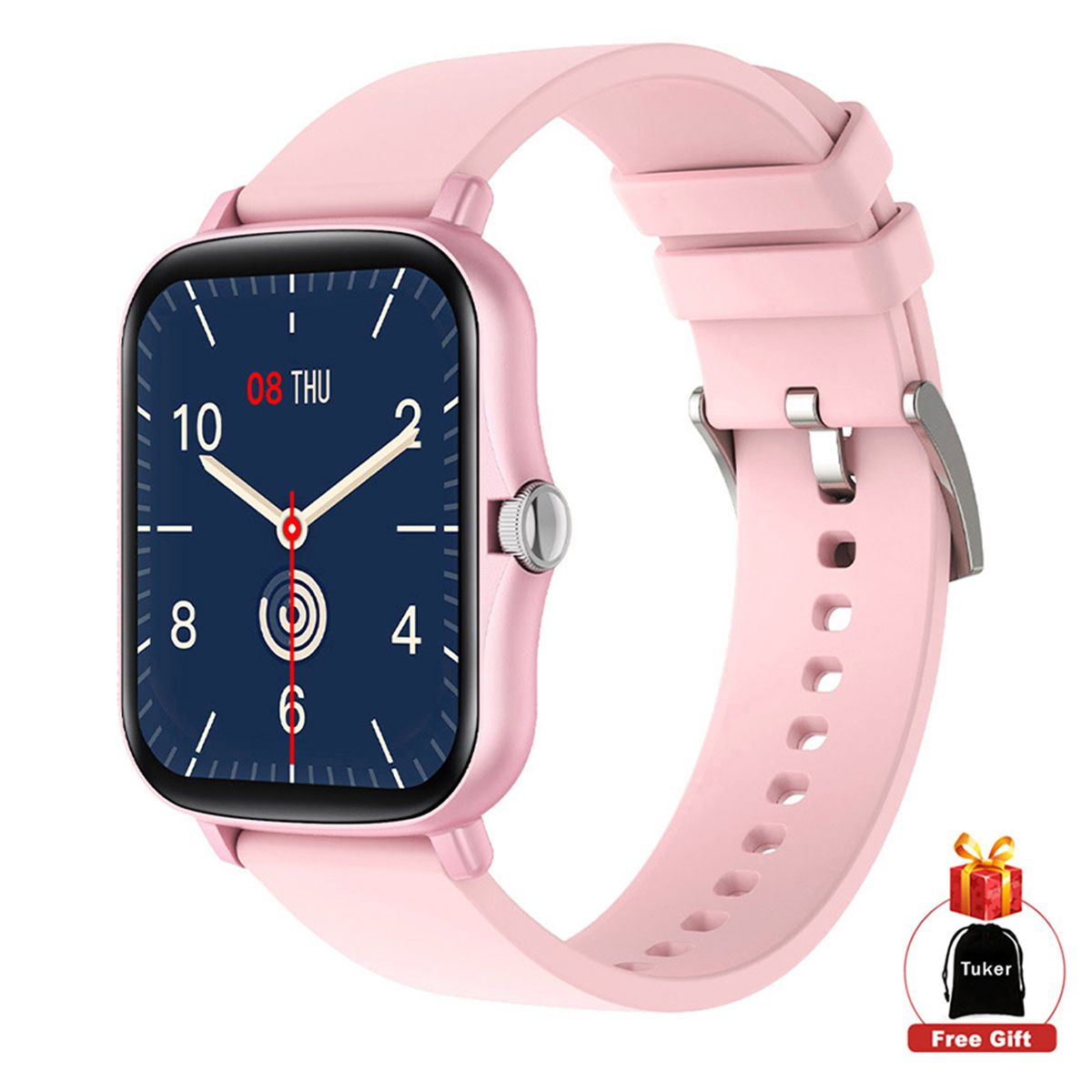 Tuker P8 Plus 1.69 Inch Smart Watch Waterproof Magnetic Charging IPS HD Full-color Display