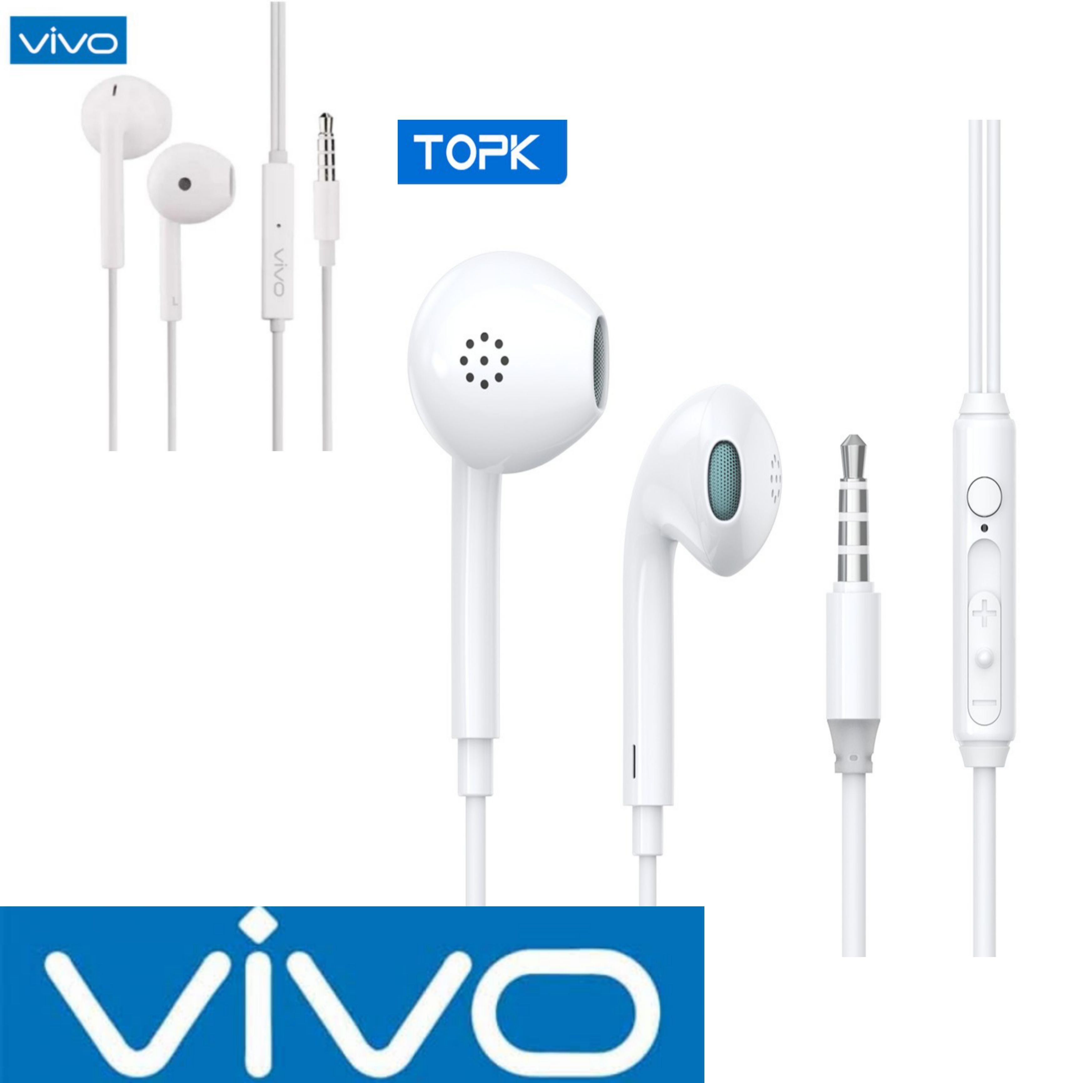 Vivo In Ear Earphone Exclusive Sound quality for any Android - White
