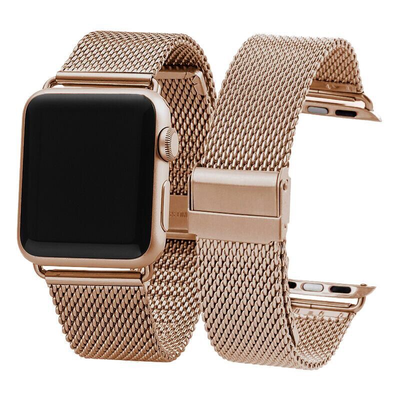 STJ Stainless Steel Milanese Loop Watchband For Apple Watch Series 1/2/3 42mm 38mm Bracelet Strap for iwatch series 4 40mm 44mm
