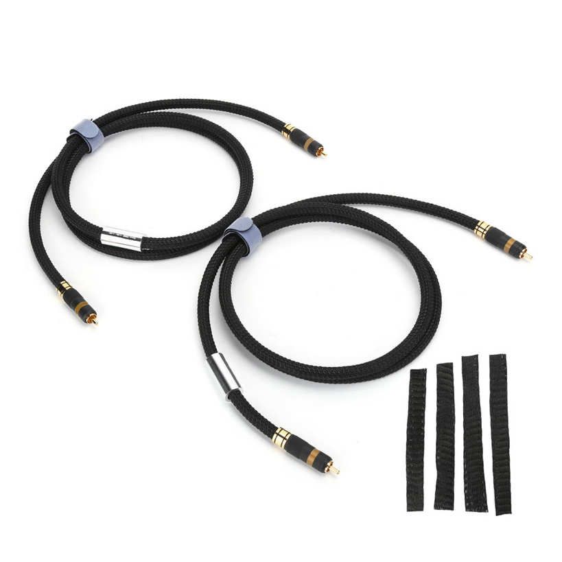 Himeng La A202R 5N Multiple OFC Copper Silver Plated HiFi RCA Signal Cable Audio Interconnect