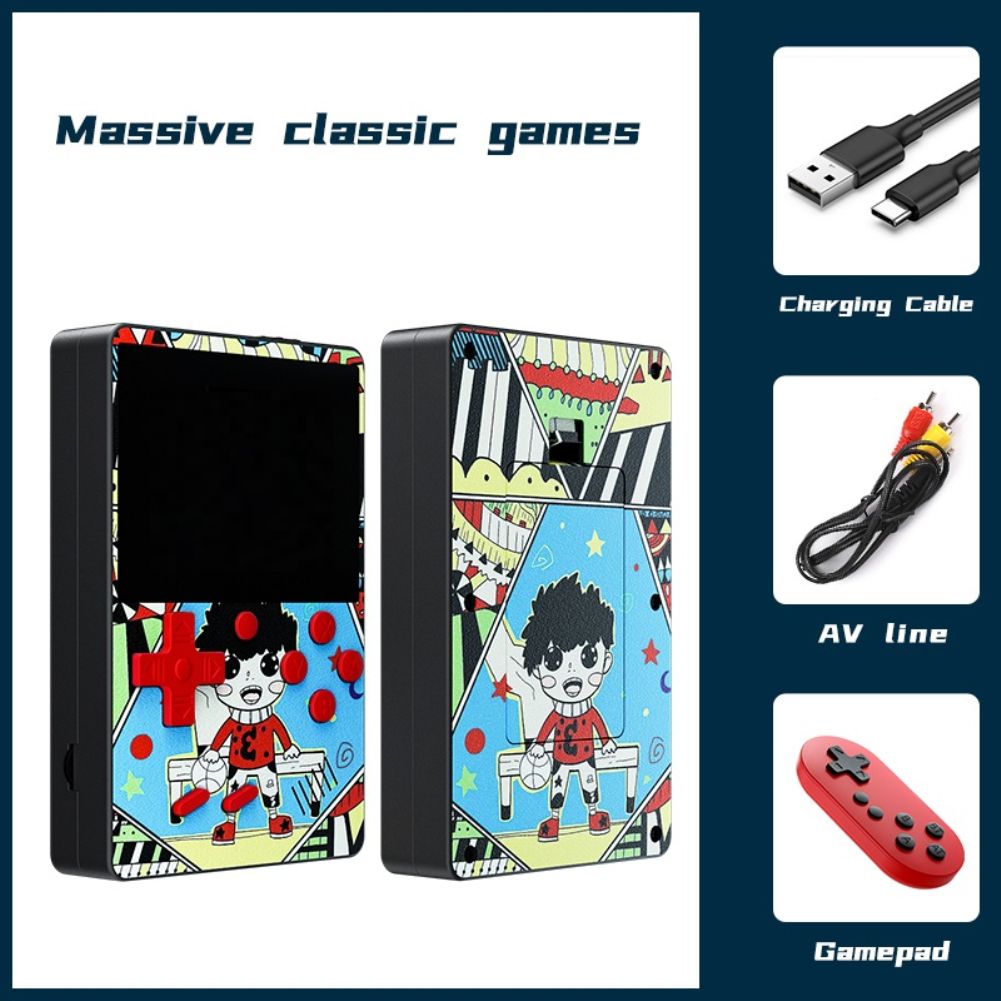 Retro Pocket Game Console Handheld Portable Gamepad 500 in 1 Video Game Player Adults Gift for Kids Geartronic