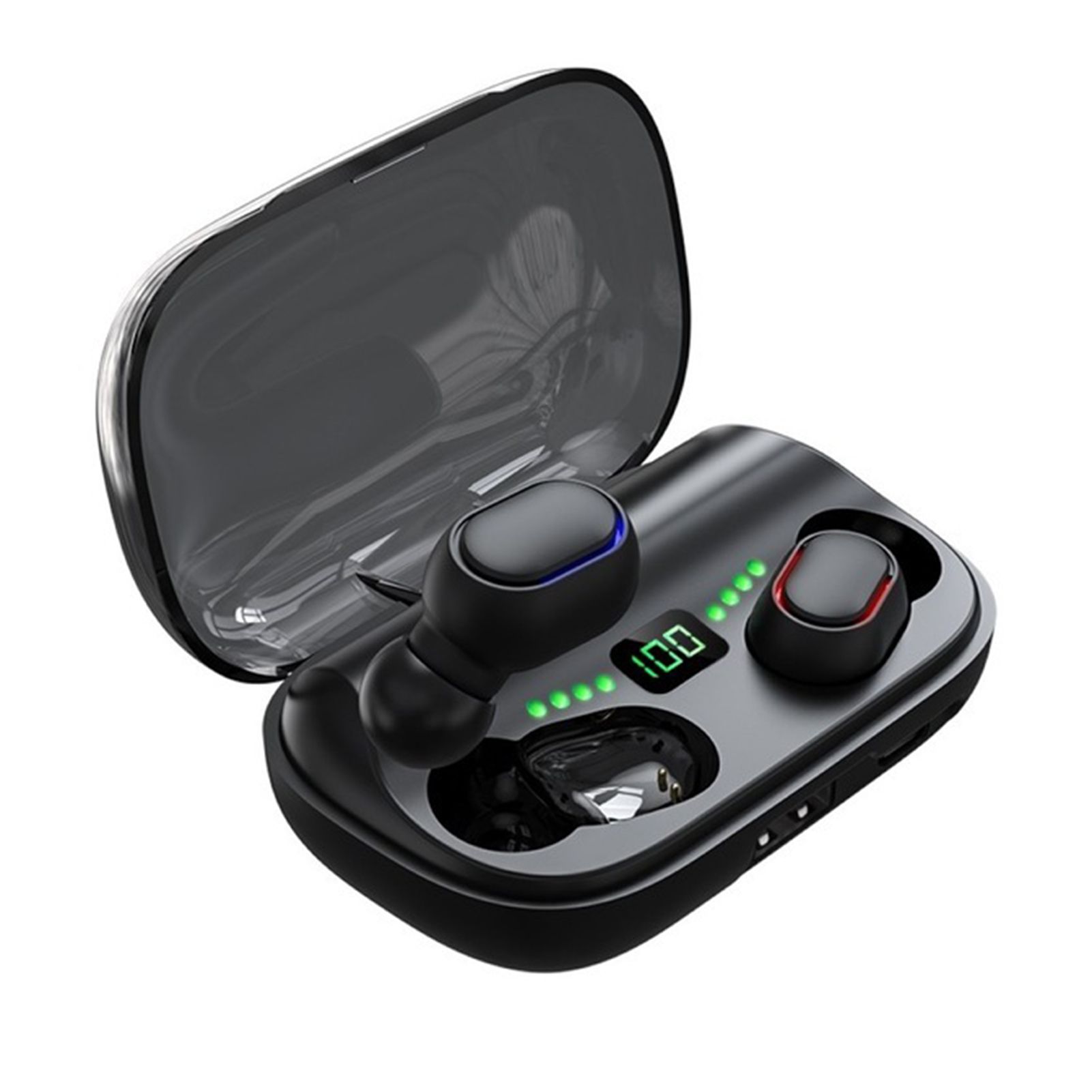 JS2 Portable Wireless Bluetooth 5.0 Dynamic Earphone Earbuds for Phone