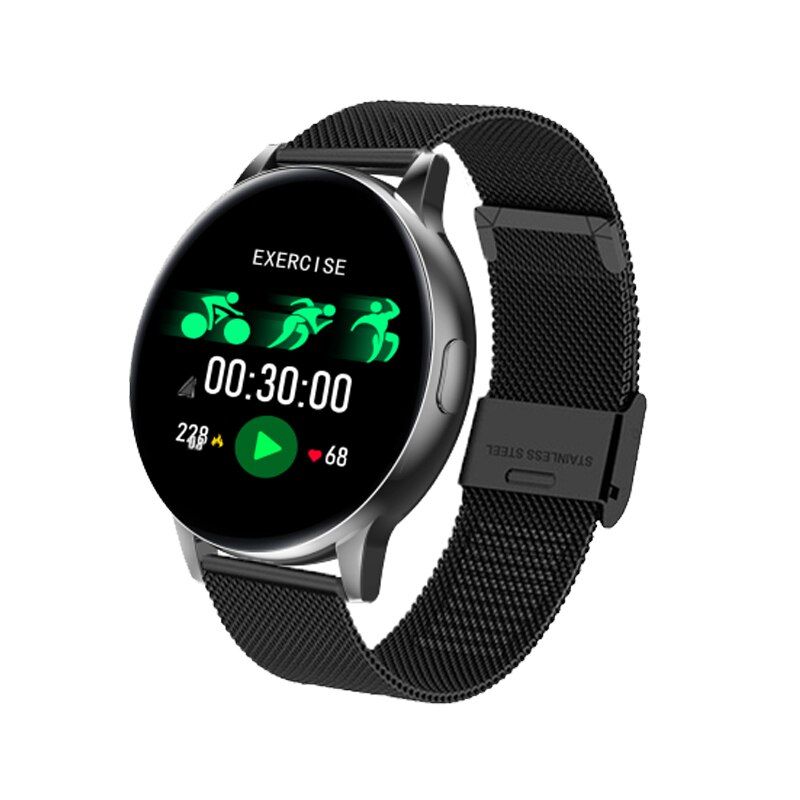 Smart Watch Women Heart Rate Blood Pressure Monitor Round Smartwatch Android Waterpoof Fitness Bracelet Sport Watches for Men