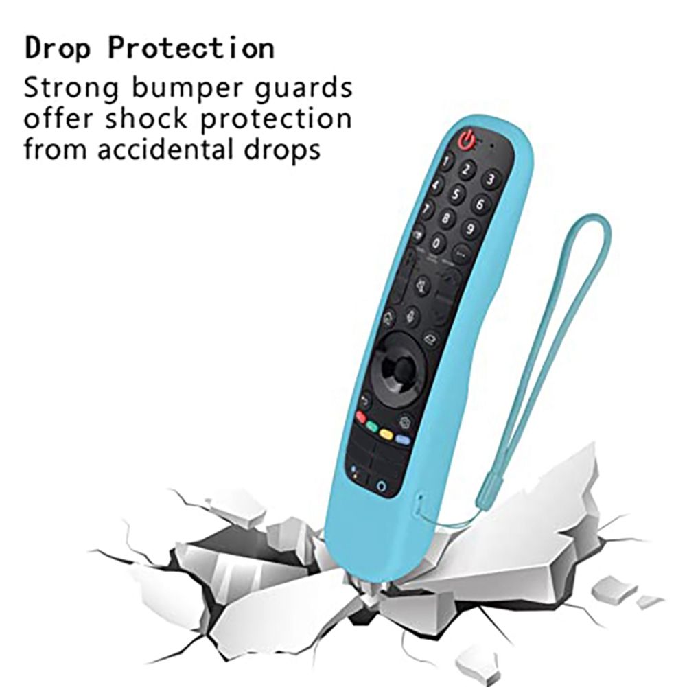 Remote Control Protective Cover for LG AN-MR21 MR21GC MR21GA TV Remote Control Silicone Protective Cover with Lanyard(D)