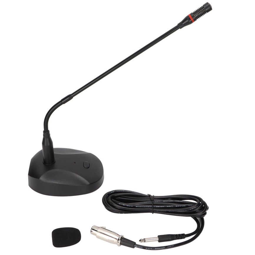 Sala Meng Gooseneck Microphone Desktop with XLR to 6.35mm Cable for Conference Webcast
