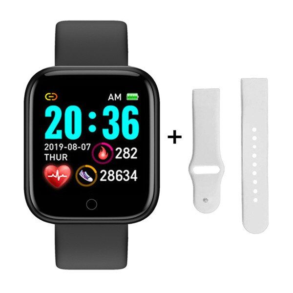 Smartwatch Y68 D20 VIP Women Men Bluetooth Smart Band Heart Rate Monitor Blood Pressure Fitness Tracker Bracelet for Android IOS